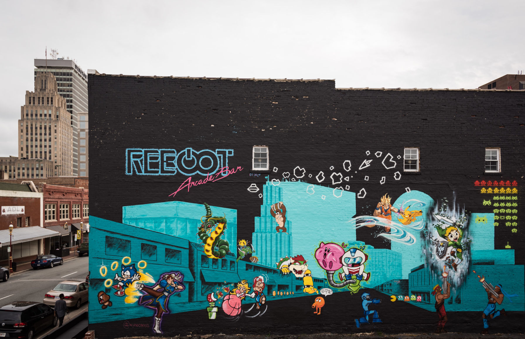 Reboot Arcade Bar Mural